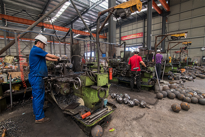 崇明网架配件车间